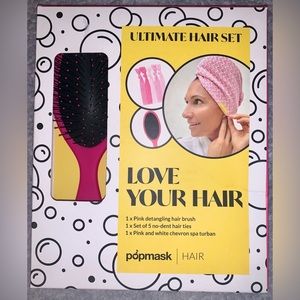 PopMask NIB London Ultimate Hair Set in Pink